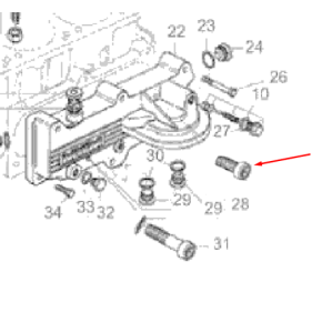 Parafuso Cilíndrico M8 X 20 LS MWM